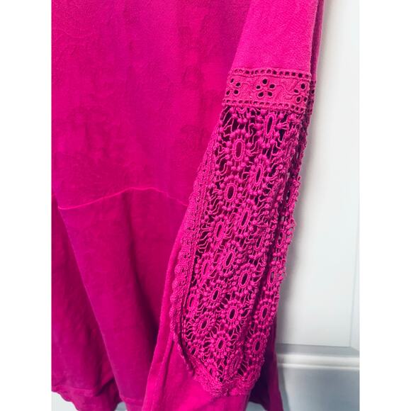 Soft surroundings pink top - Picture 3 of 7